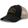 imageRichardson Trucker Mesh Hat Us Army Field Artillery B Embroidery Cotton SnapbackBlack Tan
