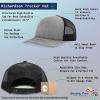 imageRichardson Structured Mesh Trucker Hat Black Disc Golf Basket Embroidery HatHeather GrayBlack