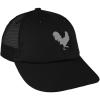 imageCustom Trucker Hat Baseball Cap Grey Rooster in A Poultry Embroidery CottonBlack Design Only