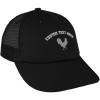imageCustom Trucker Hat Baseball Cap Grey Rooster in A Poultry Embroidery CottonBlack Personalized Text Here