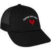 imageCustom Trucker Hat Baseball Cap Red Rooster in A Poultry Embroidery CottonBlack Personalized Text Here