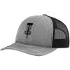 imageRichardson Structured Mesh Trucker Hat Black Disc Golf Basket Embroidery HatHeather GrayBlack