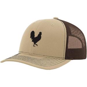 imageCustom Richardson Trucker Hat Rooster G Embroidery Animal Name Baseball Mesh CapKhakiCoffee