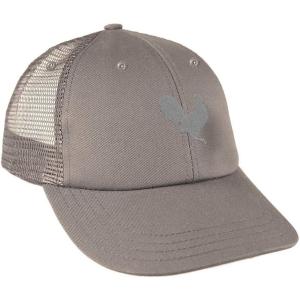 imageCustom Trucker Hat Baseball Cap Grey Rooster in A Poultry Embroidery CottonGrey Design Only