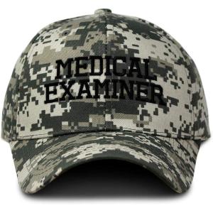 imageCustom Camo Baseball Cap Official Medical Examiner B Embroidery CottonPixel Digital Camo Design Only