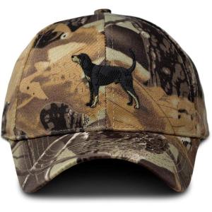 imageCustom Camo Baseball Cap Coonhound Embroidery Hunting Dad Hats for Men ampamp WomenForest Tree Khaki Design Only