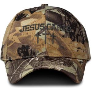 imageSpeedy Pros Camo Baseball Cap Jesus Cares Gray A Embroidery Hunting Dad Hats for Men ampamp WomenForest Tree Khaki