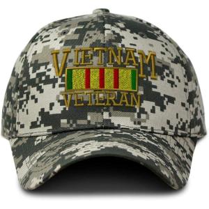 imageSpeedy Pros Camo Baseball Cap Vietnam Veteran A Embroidery Hunting Dad Hats for Men ampamp WomenPixel Digital Camo