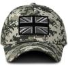 imageCustom Camo Baseball Cap British Flag Black White Embroidery CottonPixel Digital Camo Design Only