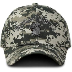 imageCamo Baseball Cap Squirrel Hunter Embroidery Hunting Dad Hats for Men ampamp WomenPixel Digital Camo