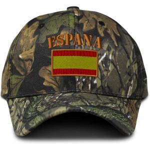 imageSpeedy Pros Camo Baseball Cap Spain Espana Flag Embroidery Hunting Dad Hats for Men ampamp WomenForest Tree Green