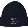 imageCustom Patch Beanie Best Uncle Ever Embroidery Skull Cap Hats for Men ampamp WomenNavy
