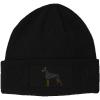 imageCustom Patch Beanie Doberman Dog B Embroidery Skull Cap Hats for Men ampamp WomenBlack
