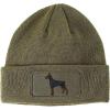 imageCustom Patch Beanie Doberman Dog B Embroidery Skull Cap Hats for Men ampamp WomenOlive Green