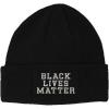 imageBlack Lives Matter Style 2 Embroidered Unisex Adult Acrylic Patch Beanie Warm Hat  Black One Size