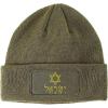 imageCustom Patch Beanie Hebrew Israel Star of David B Embroidery AcrylicOlive Green