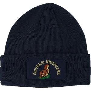 imageSpeedy Pros Patch Beanie for Men ampamp Women Squirrel Whisperer Embroidery Skull Cap Hats 1 SizeNavy