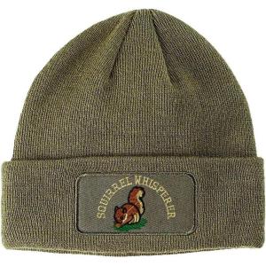 imageSpeedy Pros Patch Beanie for Men ampamp Women Squirrel Whisperer Embroidery Skull Cap Hats 1 SizeOlive Green