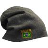 imageSpeedy Pros Slouchy Beanie for Men Brazil Flag Embroidery Winter Hats Cotton Women Skull CapDark Grey