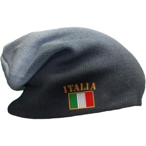 imageSpeedy Pros Slouchy Beanie for Men Italia Flag Embroidery Flags Winter Hats Women Skull CapNavy