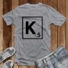 imageCustom Graphic T Shirts for Men K Scrabble Initial Monogram Letter K CottonBlack Design Only