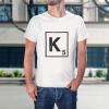 imageCustom Graphic T Shirts for Men K Scrabble Initial Monogram Letter K CottonOxford Grey Design Only