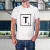 imageCustom Graphic T Shirts for Men T Scrabble Initial Monogram Letter T CottonBlack Design Only