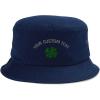 imageCustom Bucket Outdoor Apparel Hat 4 Leaf Clover Irish Ireland St Patricks Hats for Men ampamp Women CottonNavy Personalized Text Here