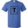 imageCustom Graphic T Shirts for Men T Scrabble Initial Monogram Letter T CottonRoyal Blue Design Only