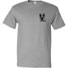 imageFunny Graphic T Shirts for Men German Shepherd Face Silhouette Cotton TopOxford Gray