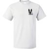 imageFunny Graphic T Shirts for Men German Shepherd Face Silhouette Cotton TopWhite