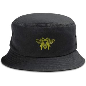 imageCustom Bucket Apparel Hat Flying Bee A Embroidery Cotton Hats for Men ampamp WomenBlack Design Only