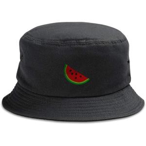 imageCustom Bucket Apparel Hat Watermelon Style A Embroidery Hats for Men ampamp WomenBlack Design Only