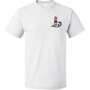 imageFunny Graphic T Shirts for Men Nautical Port Lighthouse Cotton TopWhite