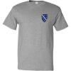 imageFunny Graphic T Shirts for Men Bosnia War Flag Cotton TopOxford Gray