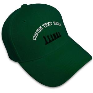 imageCustom Baseball Cap Chess Set Black Embroidery Acrylic Dad Hats for Men ampamp WomenForest Green Personalized Text Here