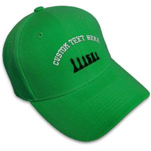 imageCustom Baseball Cap Chess Set Black Embroidery Acrylic Dad Hats for Men ampamp WomenKelly Green Personalized Text Here