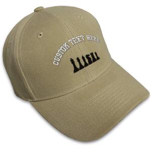 imageCustom Baseball Cap Chess Set Black Embroidery Acrylic Dad Hats for Men ampamp WomenKhaki Personalized Text Here