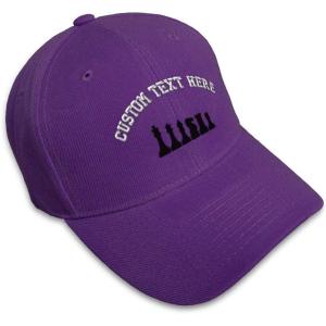 imageCustom Baseball Cap Chess Set Black Embroidery Acrylic Dad Hats for Men ampamp WomenPurple Personalized Text Here
