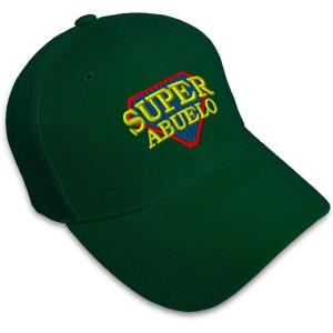 imageCustom Baseball Cap Super Abuelo Spanish Embroidery Dad Hats for Men ampamp WomenForest Green Design Only