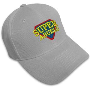 imageCustom Baseball Cap Super Abuelo Spanish Embroidery Dad Hats for Men ampamp WomenGray Design Only