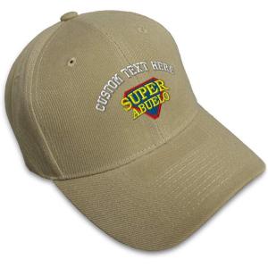 imageCustom Baseball Cap Super Abuelo Spanish Embroidery Dad Hats for Men ampamp WomenKhaki Personalized Text Here