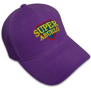 imageCustom Baseball Cap Super Abuelo Spanish Embroidery Dad Hats for Men ampamp WomenPurple Design Only