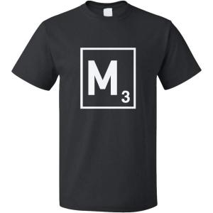 imageCustom Graphic T Shirts for Men M Scrabble Initial Monogram Letter M CottonBlack Design Only