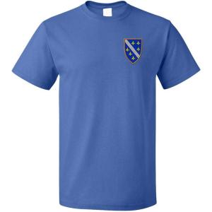 imageFunny Graphic T Shirts for Men Bosnia War Flag Cotton TopRoyal Blue