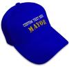 imageBaseball Cap Mayor Spanish Major Army Embroidery Foreign LanguagesRoyal Blue