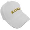 imageBaseball Cap Mayor Spanish Major Army Embroidery Foreign LanguagesWhite