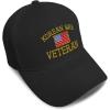 imageSpeedy Pros Baseball Cap American Veteran Korean War A Embroidery Dad Hats for Men ampamp WomenBlack