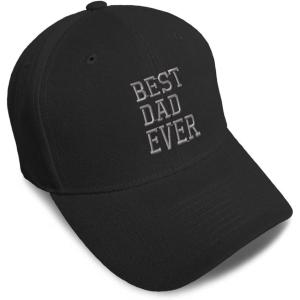 imageBaseball Cap Best Dad Ever Aembroidery Humor Best Dad Ever Acrylic Dad Hats for Men ampamp WomenBlack Design Only