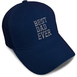 imageBaseball Cap Best Dad Ever Aembroidery Humor Best Dad Ever Acrylic Dad Hats for Men ampamp WomenNavy Design Only